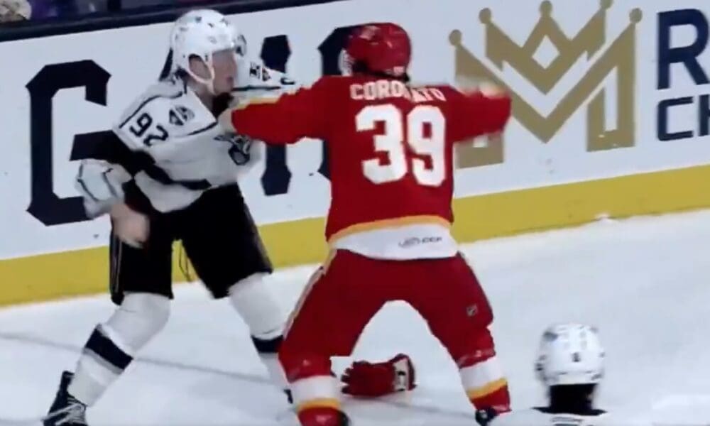 Matthew Coronato Brandt Clarke hockey fight